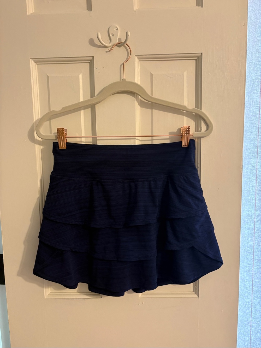 Women's Navy Tiered Ruffle Skirt - Unbranded